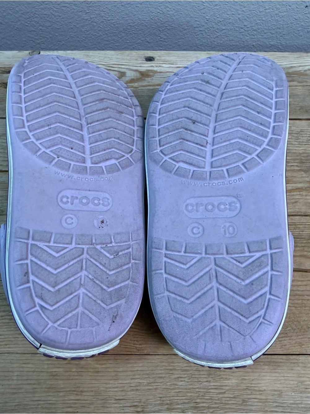 CROCS Kids Light Purple Clogs with Character Jibbitz